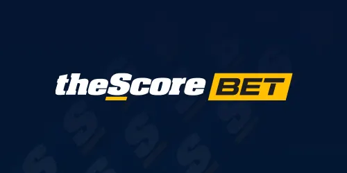 theScore Bet bonus banner with the logo of theScoreBet on a dark background